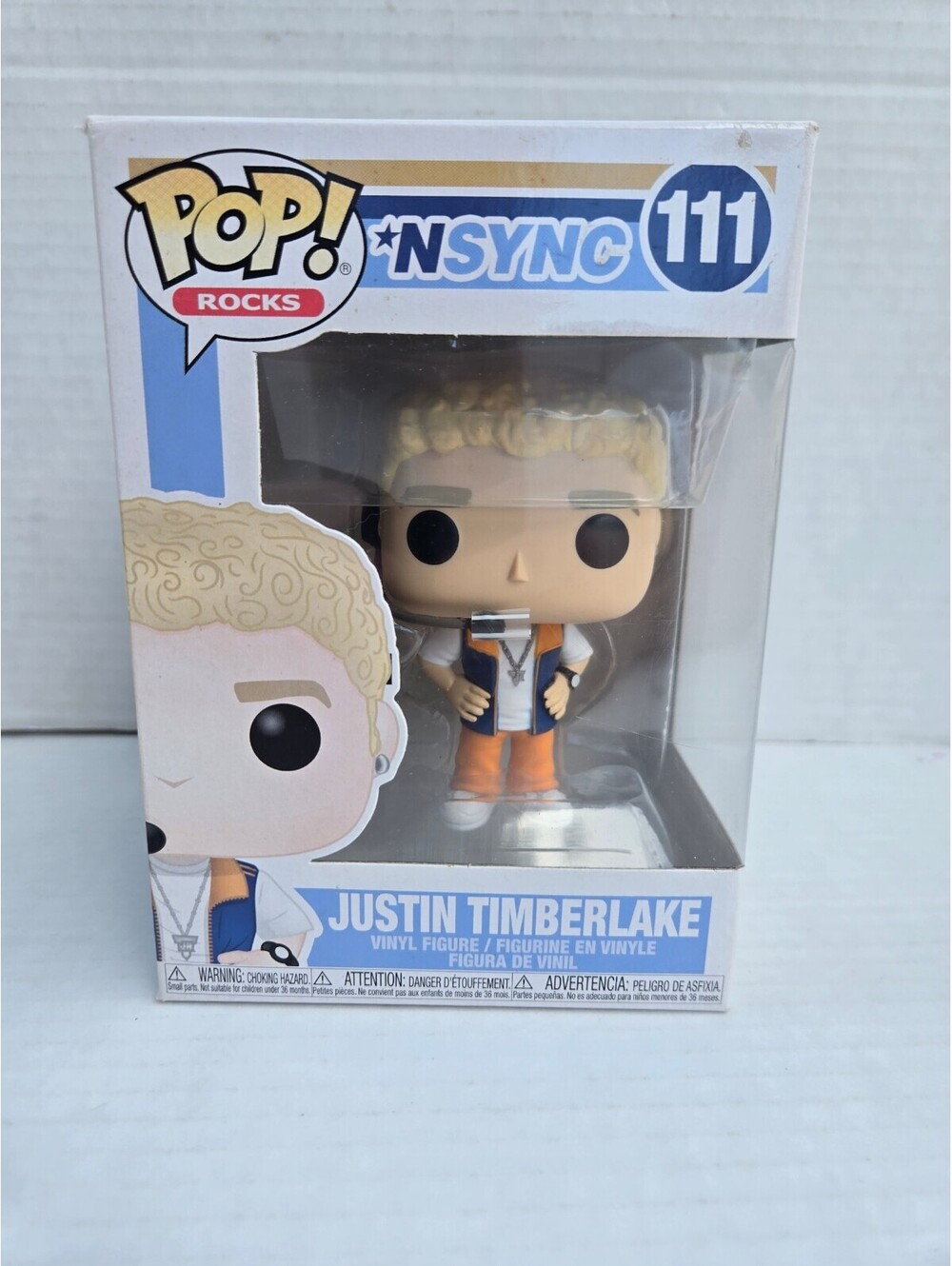 Funko Pop! Rocks *NSYNC Justin Timberlake Vinyl Figure #111 Collectible
